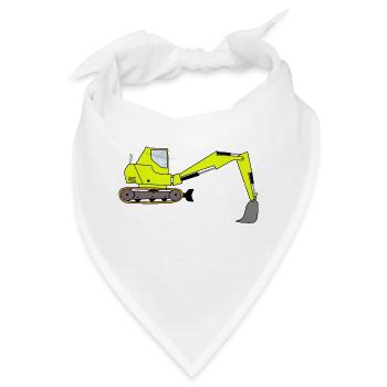 Bagger Digger - Bandana - Weiß - Vorne