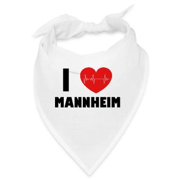 Mannheim Monnem - Bandana - Weiß - Vorne