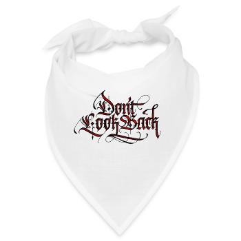 Don't Look Back - Blood Family - Bandana - Weiß - Vorne