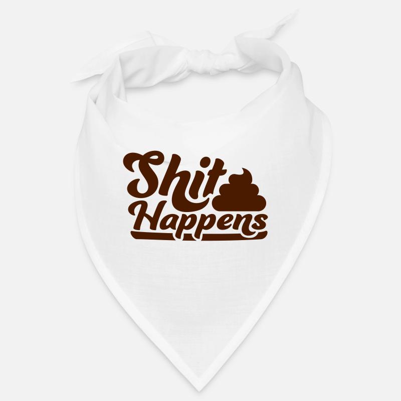 Feces pile shit happens Bandana