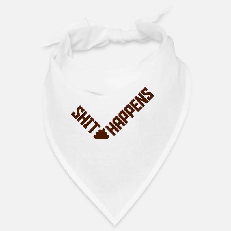 Zitat Shit happens Humor Bandana