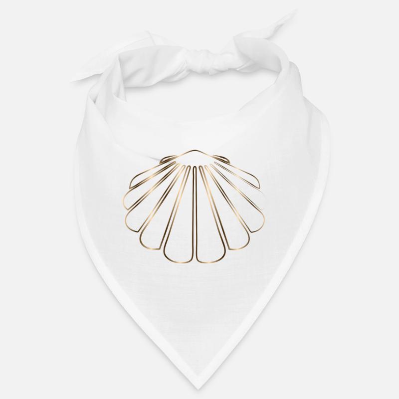 dessin chatoyant d’une coquille Saint-Jacques Bandana