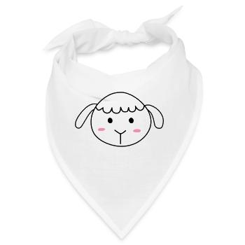 Cute sheep - Bandana - Weiß - Vorne