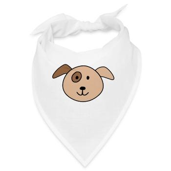 Cute dog - Bandana - Weiß - Vorne