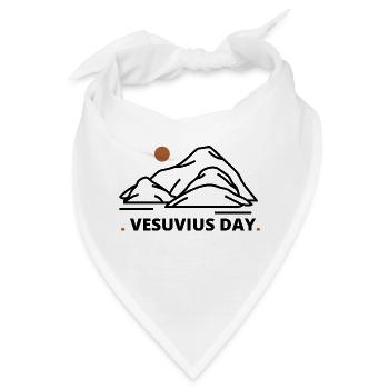 Der Tag des Vesuvs - Bandana - Weiß - Vorne