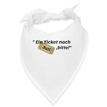 Juli Ticket - Bandana - Weiß - Vorne