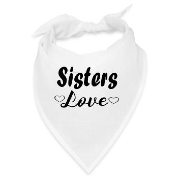 Sisters Love - Bandana - Weiß - Vorne