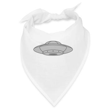 UFO fliegende Untertasse Aliens - Bandana - Weiß - Vorne