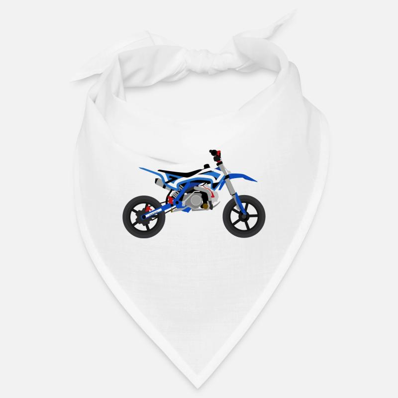 super Moto Bleu Blanc Bandana