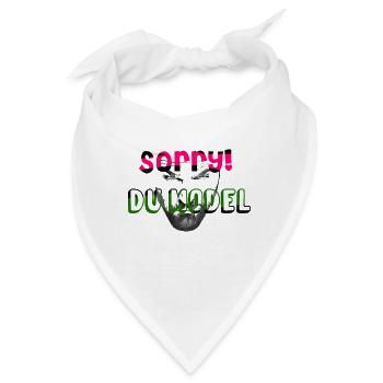 Sorry Du Model - Bandana - Weiß - Vorne