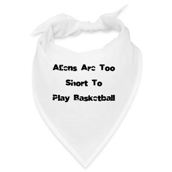 alien lover i love basketball animation - Bandana - Weiß - Vorne