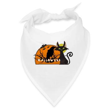 Halloween -Tierwelt - Bandana - Weiß - Vorne