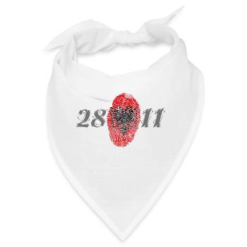 Albania Dita Flamuri - Bandana - Weiß - Vorne