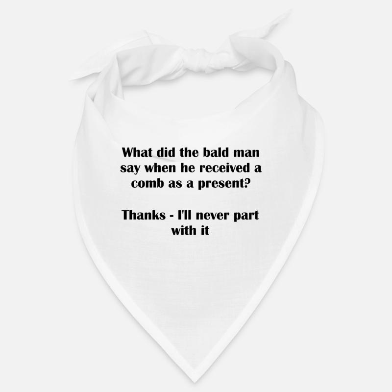Bald Comb Pun Bandana
