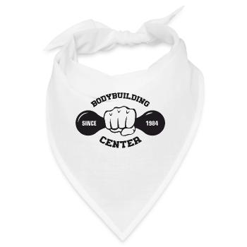 Bodybuilding und Fitness Kleidung - Bandana - Weiß - Vorne