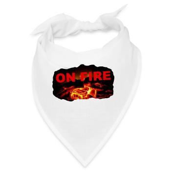 ZoffArt ON FIRE - Bandana - Weiß - Vorne