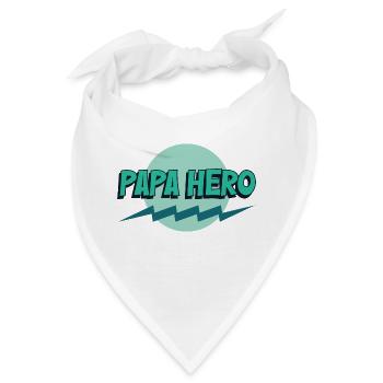 Papa Held - Bandana - Weiß - Vorne