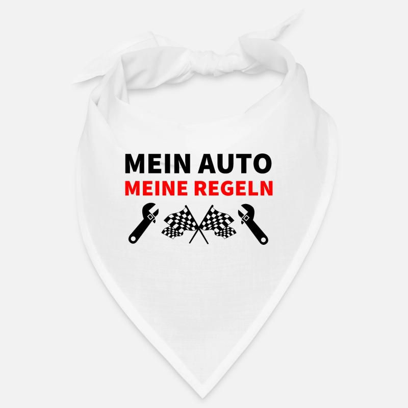 Auto - Bandana - Weiß