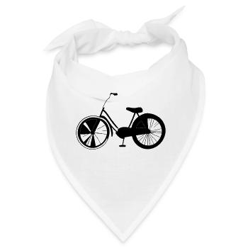 Fahrrad Gekritzel Fahrräder Radfahren Vektor 7 - Bandana - Weiß - Vorne