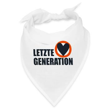 Letzte Generation - Design 4 - Bandana - Weiß - Vorne