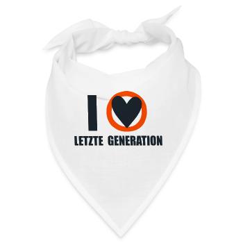 Letzte Generation - Design 6 - Bandana - Weiß - Vorne