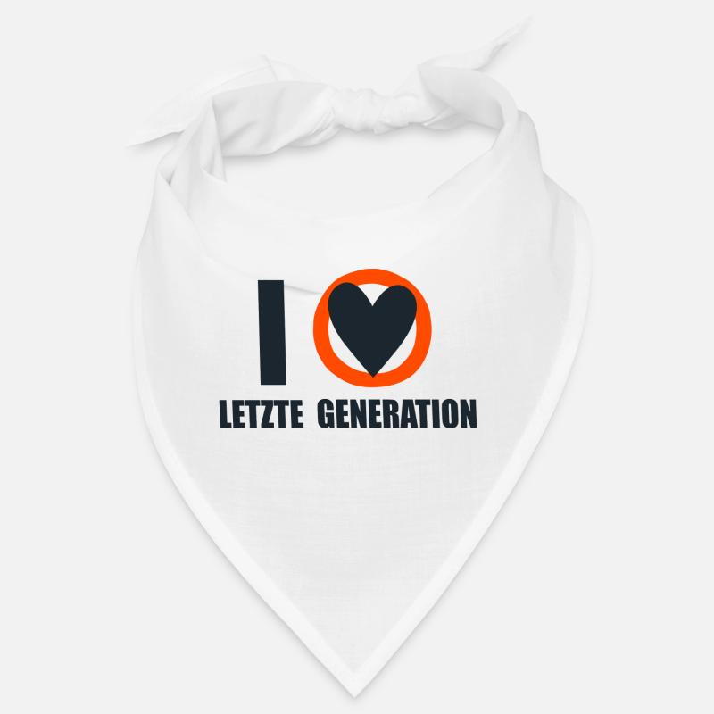 Letzte Generation - Design 6 - Bandana - Weiß