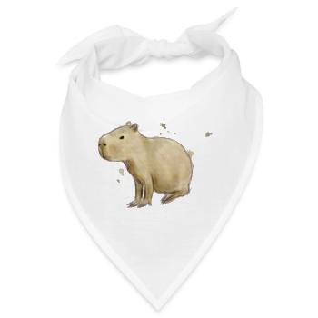 Capybara - Bandana - Weiß - Vorne