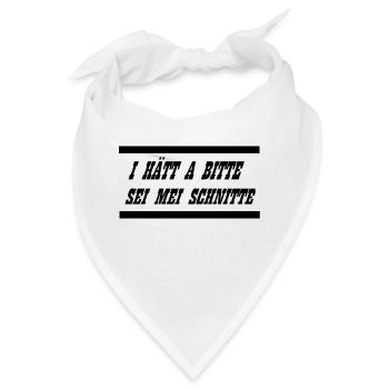Der etwas andere Anmachspruch - Bandana - Weiß - Vorne