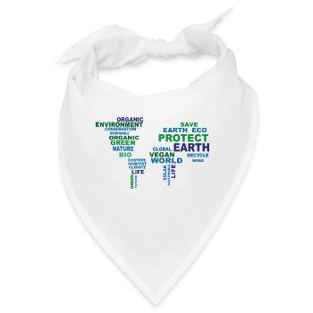 Erde - Bandana - Weiß - Vorne
