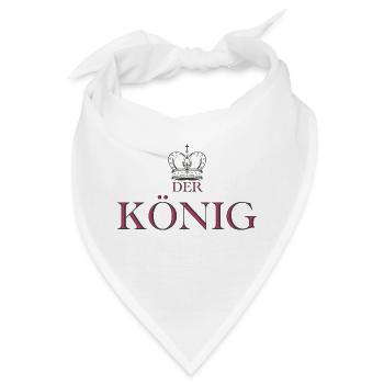 Der König - Bandana - Weiß - Vorne