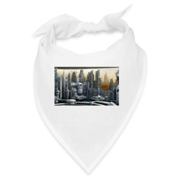 Stadt der Zukunft - Bandana - Weiß - Vorne