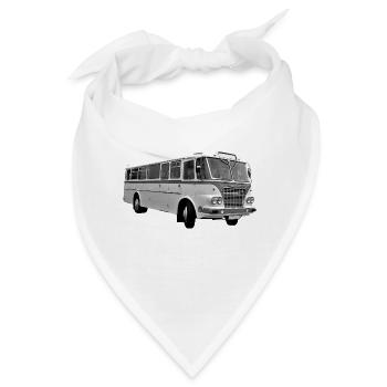Ikarus 630 Bus Ungarn Ostalgie Oldtimer - Bandana - Weiß - Vorne