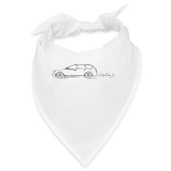Was is'n das für'n Kombi??! - Bandana - Weiß - Vorne
