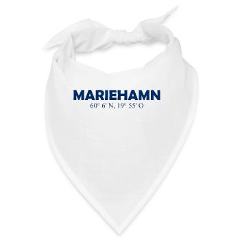 Mariehamn - Finland - Coordinates - Longitude - Bandana - Weiß - Vorne