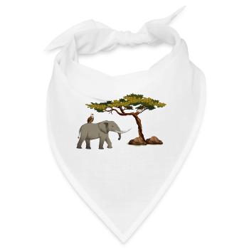 Safari Zoo Animal Safari Zoo - Bandana - Weiß - Vorne