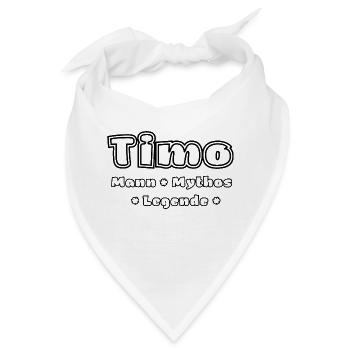 Timo - der Mann, der Mythos, die Legende - Bandana - Weiß - Vorne