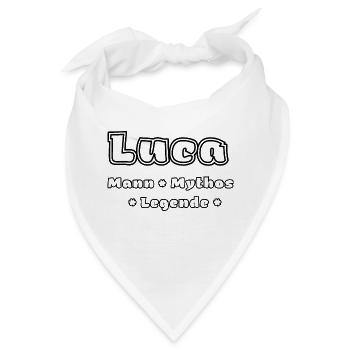Luca - der Mann, der Mythos, die Legende - Bandana - Weiß - Vorne