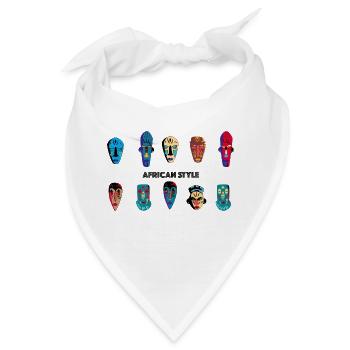 Afrika - Bandana - Weiß - Vorne