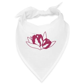 Tulpe - Bandana - Weiß - Vorne
