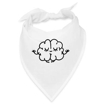 Zen-Gehirn - Bandana - Weiß - Vorne