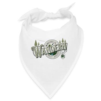 Wandern Hobby Vintage Mountain Funny Wanderer - Bandana - Weiß - Vorne