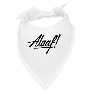 Alaaf! Design schwarz - Bandana - Weiß - Vorne