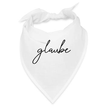 glaube - an dich - Bandana - Weiß - Vorne