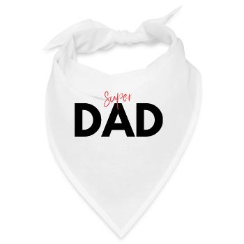 Superpapa sagt bestes Vatertagsgeschenk - Bandana - Weiß - Vorne