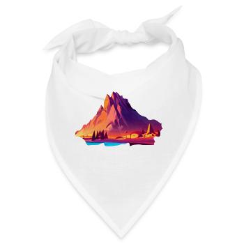 Bergwanderer Bergwandern Wandern Wanderung - Bandana - Weiß - Vorne