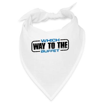 Which Way To The Buffet 17 - Bandana - Weiß - Vorne