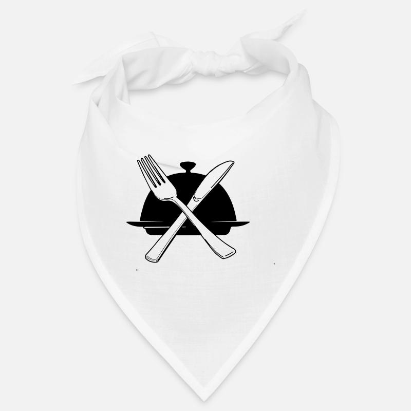 Bowl with knife and fork Bandana