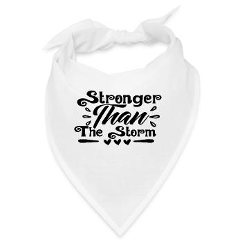 Stronger Than The Storm - Bandana - Weiß - Vorne