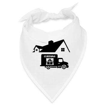 LKW-Lieferung Sonnenschutz zu Hause - Bandana - Weiß - Vorne