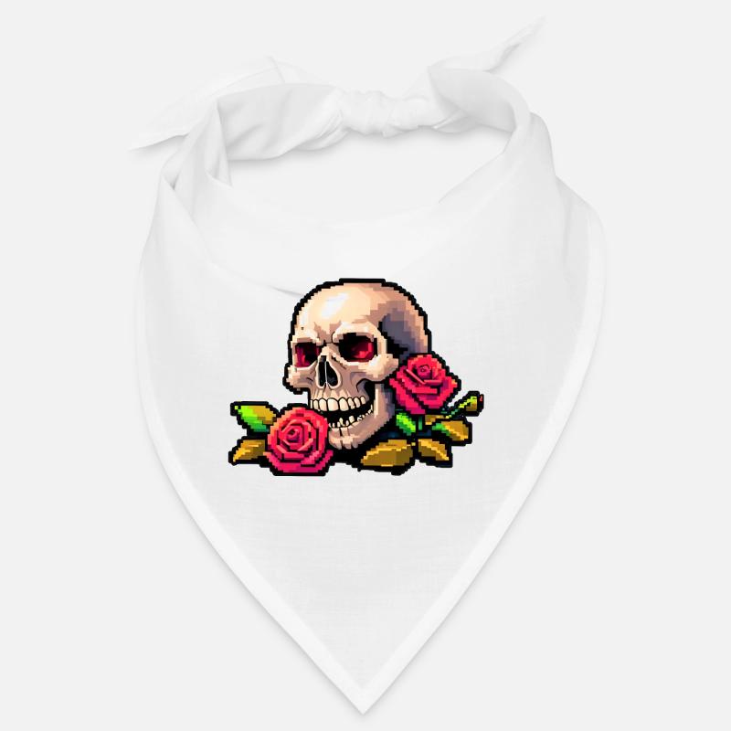 8Bit Skull - Red eyes Bandana